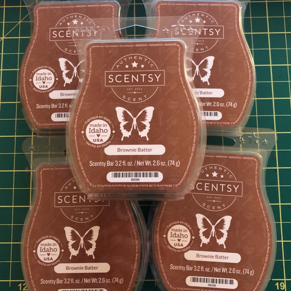 5 scentsy wax bars bundle - brownie batter